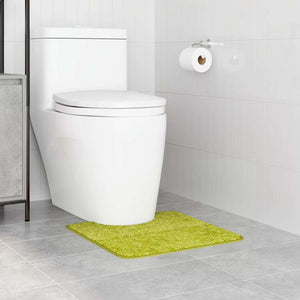 Tappeto Antiscivolo per Bagno con Taglio per Toilette Verde 4019819