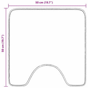 Tappeto Antiscivolo per Bagno con Taglio per Toilette Verde 4019819