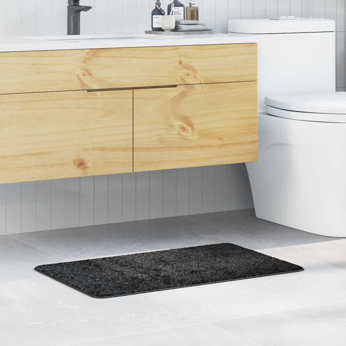 Tappetino da bagno antiscivolo Grigio scuro 50 x 80 cm PP 4019824