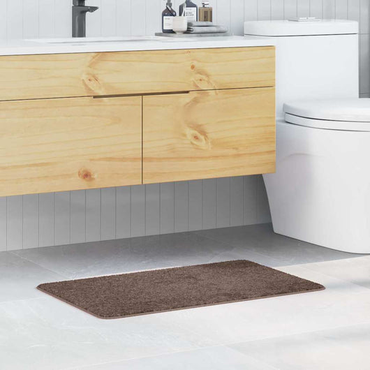 Tappetino da bagno antiscivolo Marrone 50 x 80 cm PP 4019827