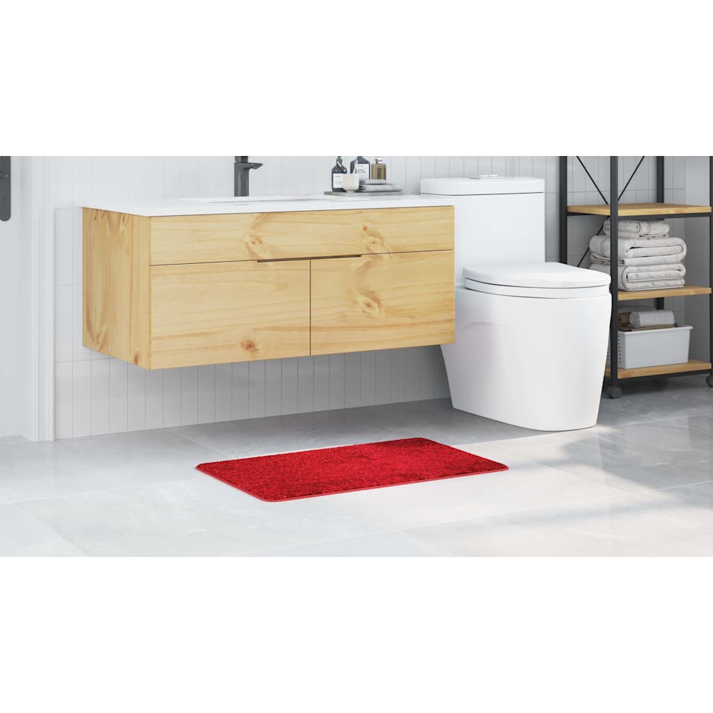 Tappetino da bagno antiscivolo Rosso 50 x 80 cm PP 4019828