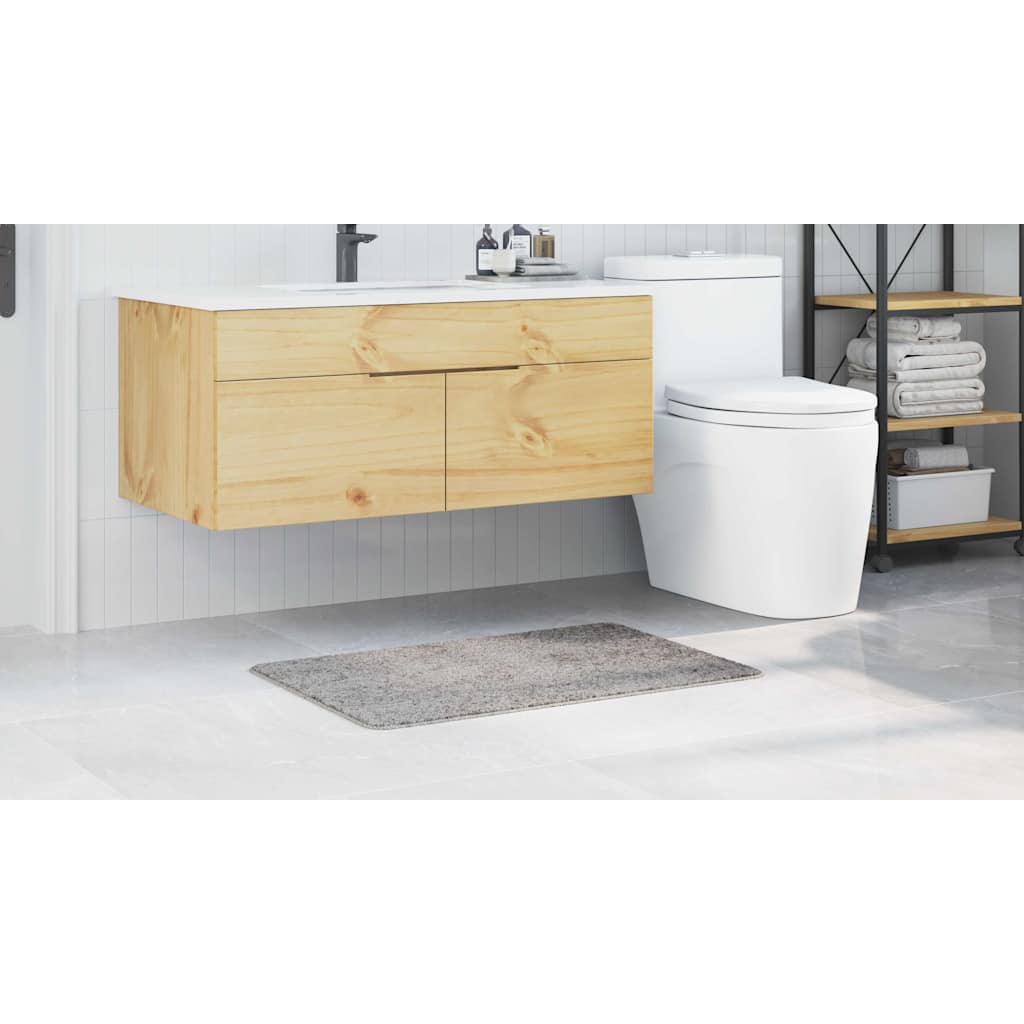 Tappetino da bagno antiscivolo Grigio 60 x 90 cm PP 4019835