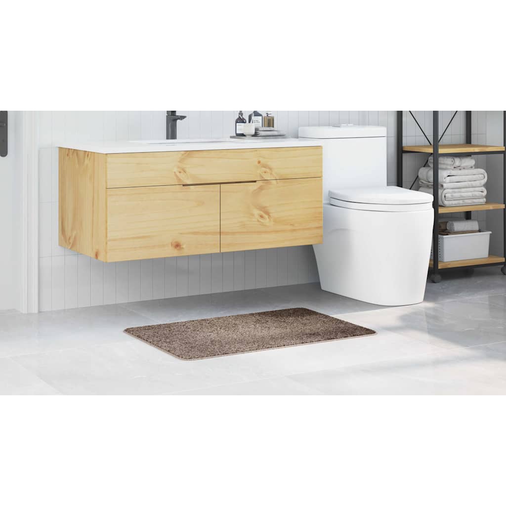 Tappetino da bagno antiscivolo Marrone 60 x 90 cm PP 4019837
