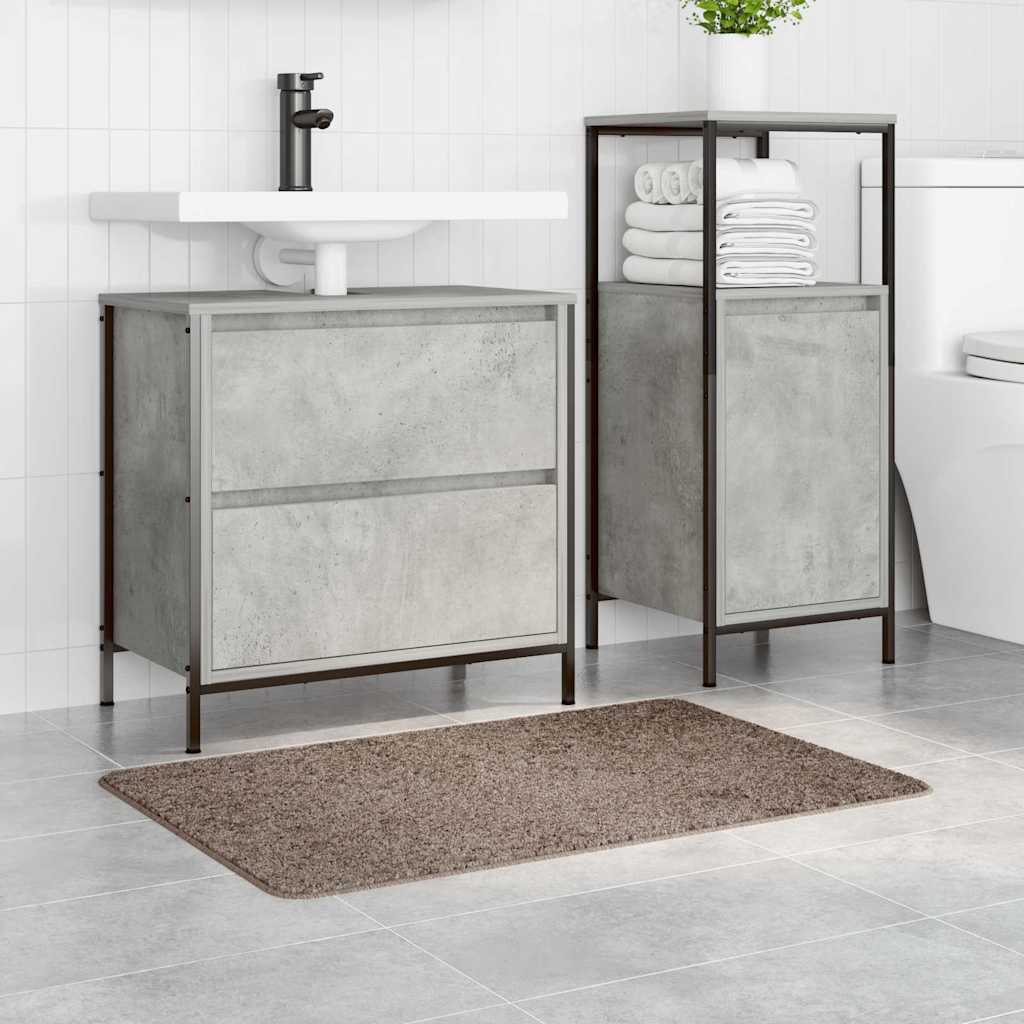 Tappetino da bagno antiscivolo Marrone 60 x 90 cm PP 4019837