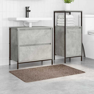 Tappetino da bagno antiscivolo Marrone 60 x 90 cm PP 4019837