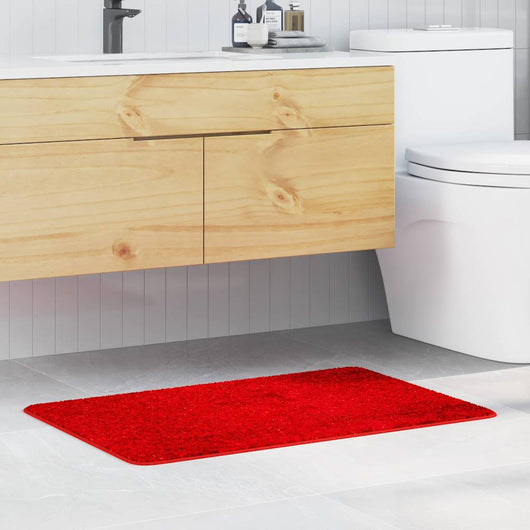 Tappetino da bagno antiscivolo Rosso 60 x 90 cm PP 4019838