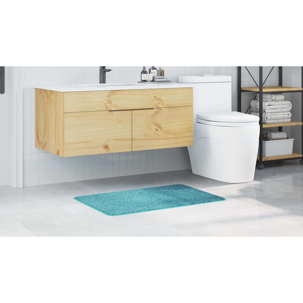 Tappetino da bagno antiscivolo Turchese 60 x 90 cm PP 4019840