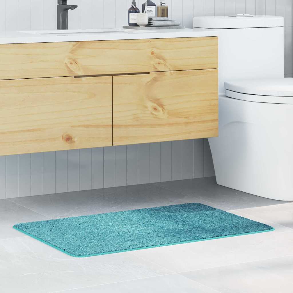 Tappetino da bagno antiscivolo Turchese 60 x 90 cm PP 4019840