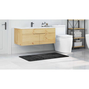Tappetino da bagno antiscivolo Grigio scuro 70 x 120 cm PP 4019844