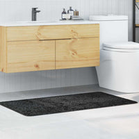 Tappetino da bagno antiscivolo Grigio scuro 70 x 120 cm PP 4019844