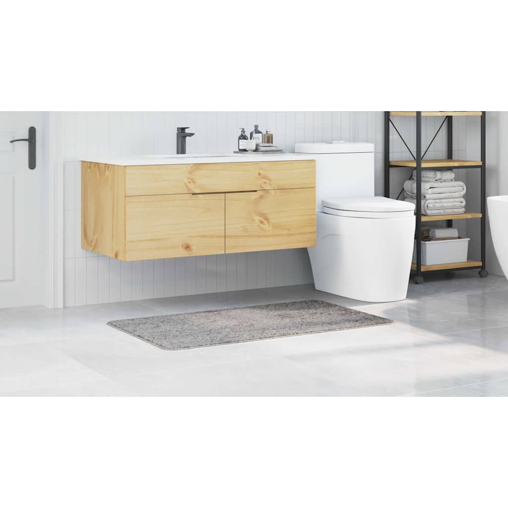Tappetino da bagno antiscivolo Grigio 70 x 120 cm PP 4019845