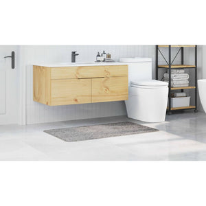 Tappetino da bagno antiscivolo Grigio 70 x 120 cm PP 4019845