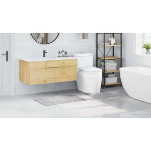 Set di tappetini antiscivolo per il bagno 2 pcs Grigio PP 4019855