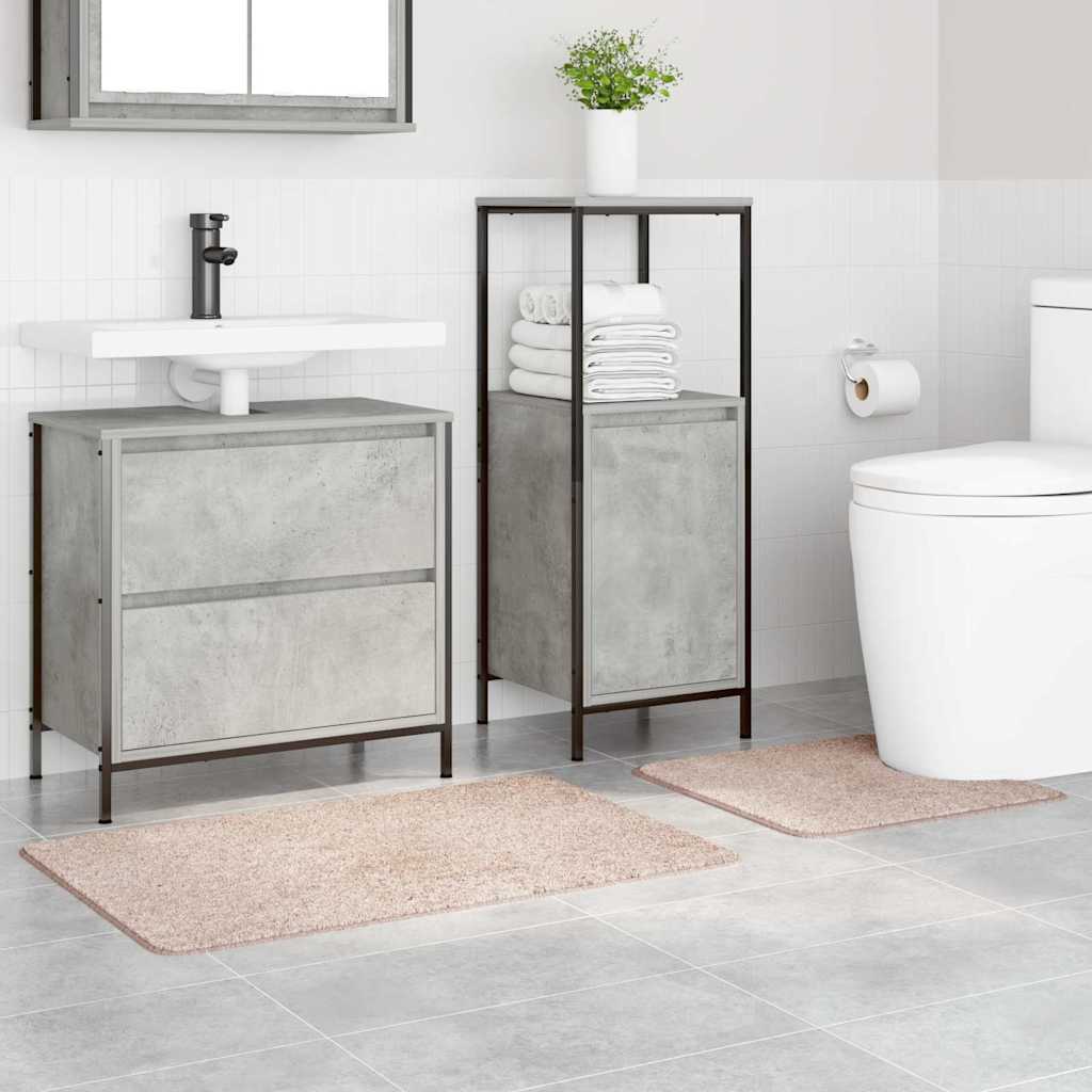 Set di tappetini antiscivolo per il bagno 2 pcs Crema PP 4019856