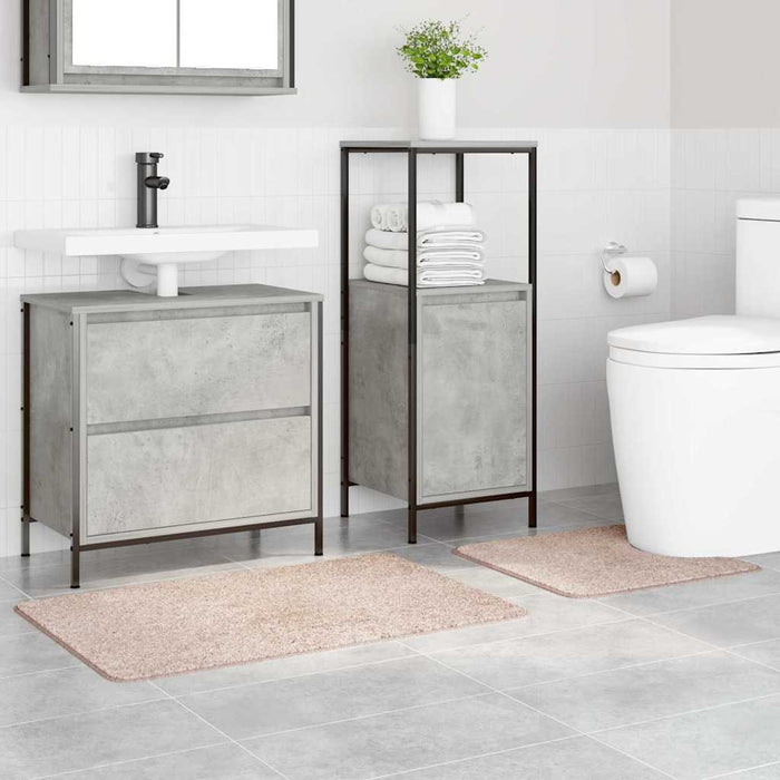 Set di tappetini antiscivolo per il bagno 2 pcs Crema PP 4019856