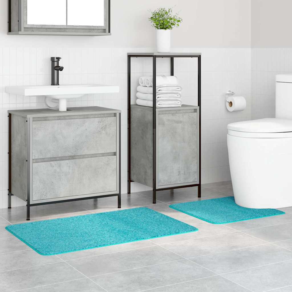 Set di tappetini antiscivolo per il bagno 2 pcs Turchese PP 4019860