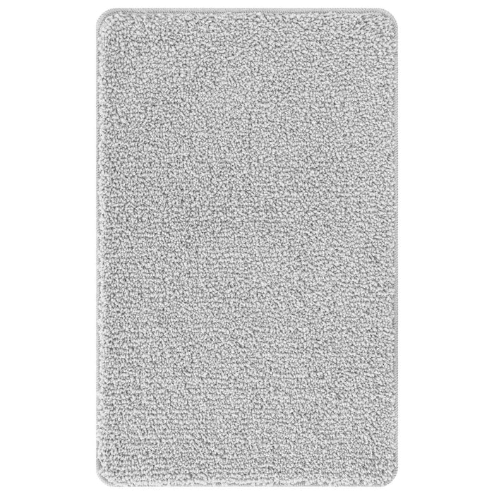 Set di tappetini antiscivolo per il bagno 3 pcs Grigio PP 4019865