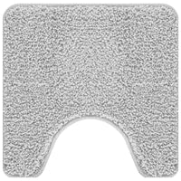 Set di tappetini antiscivolo per il bagno 3 pcs Grigio PP 4019865