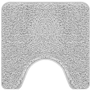 Set di tappetini antiscivolo per il bagno 3 pcs Grigio PP 4019865