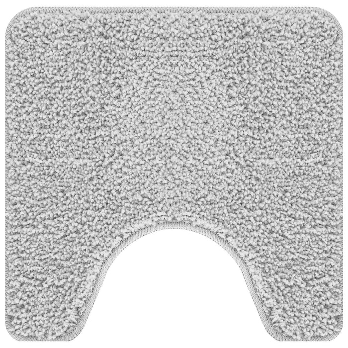 Set di tappetini antiscivolo per il bagno 3 pcs Grigio PP 4019865