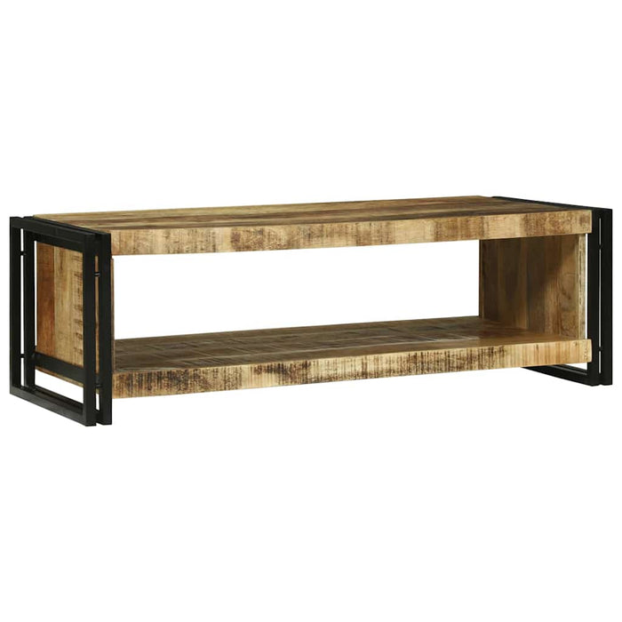 Tavolino da Caffè  120x50x38 cm Legno Massello Grezzo di Mango 4104712