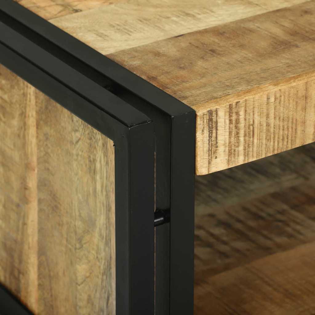 Tavolino da Caffè  90x50x38 cm Legno Massello Grezzo di Mango 4104715