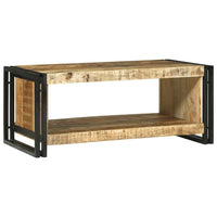 Tavolino da Caffè  90x50x38 cm Legno Massello Grezzo di Mango 4104715