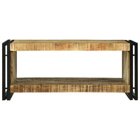 Tavolino da Caffè  90x50x38 cm Legno Massello Grezzo di Mango 4104715