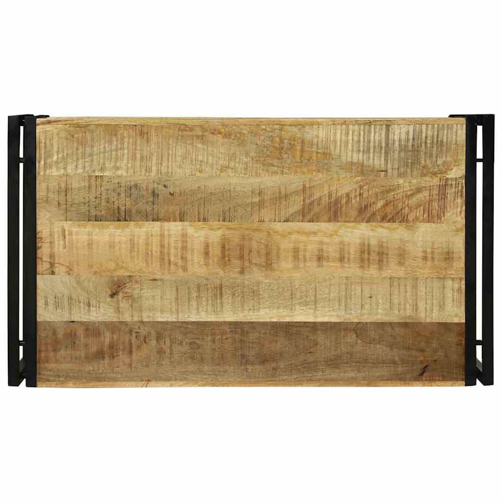 Tavolino da Caffè  90x50x38 cm Legno Massello Grezzo di Mango 4104715