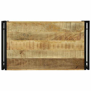 Tavolino da Caffè  90x50x38 cm Legno Massello Grezzo di Mango 4104715