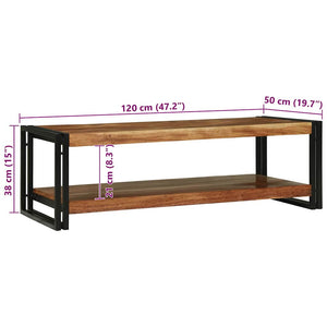 Tavolino da salotto Marrone legno massello di acacia 4104719