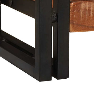 Tavolo consolle 90 x 33 x 75 cm legno massello di riciclo 4104738