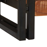 vidaXL Tavolo consolle 90 x 33 x 75 cm legno massello di riciclo