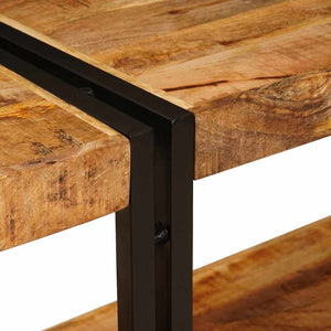 Tavolo consolle con lo scaffale Marrone legno massello di mango 4104739