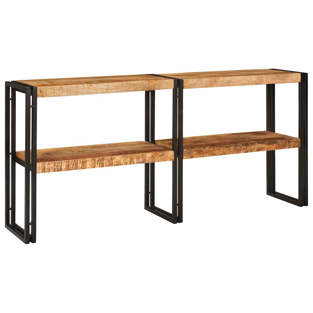 Tavolo consolle con lo scaffale Marrone legno massello di mango 4104739