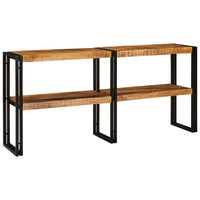 Tavolo consolle con lo scaffale Marrone legno massello di mango 4104739