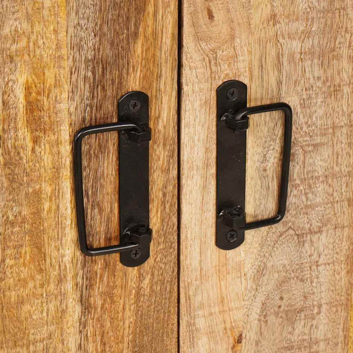 vidaXL Credenza Marrone 80 x 33 x 70 cm legno massello di mango