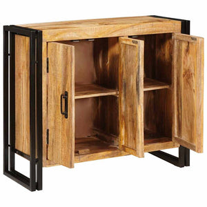 vidaXL Credenza Marrone 80 x 33 x 70 cm legno massello di mango