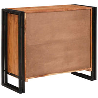 Credenza con porte Marrone Legno massello di acacia e metallo 4104749