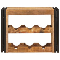 Portabottiglie 100 x 45 x 33 cm Legno di Mango Grezzo Massiccio 4104754
