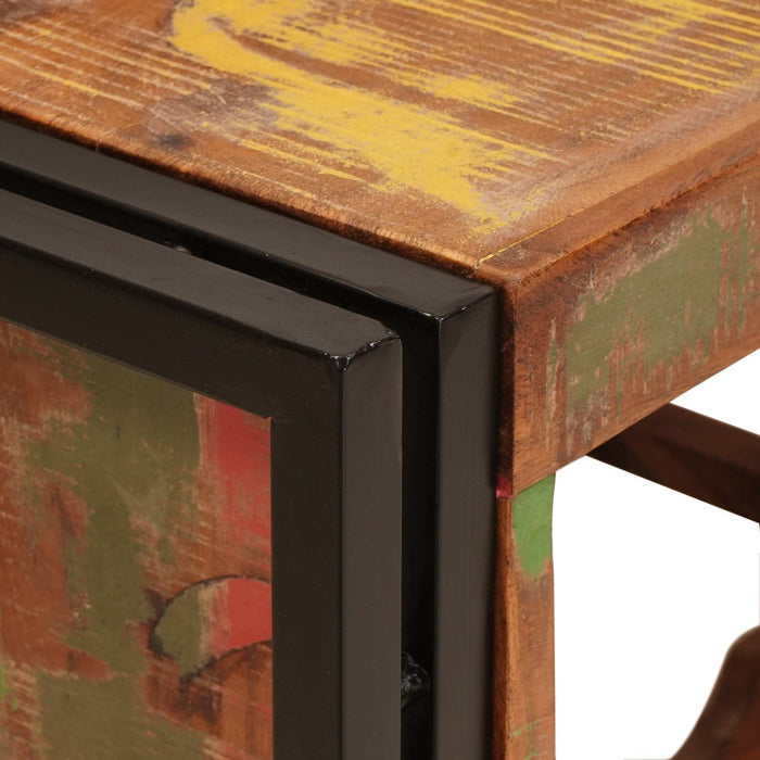 Portabottiglie 100 x 45 x 33 cm Legno massello riciclato 4104759