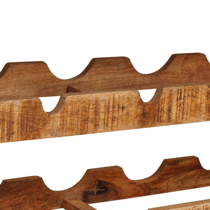 Portabottiglie 100 x 45 x 33 cm Legno di Mango Grezzo Massiccio 4104760