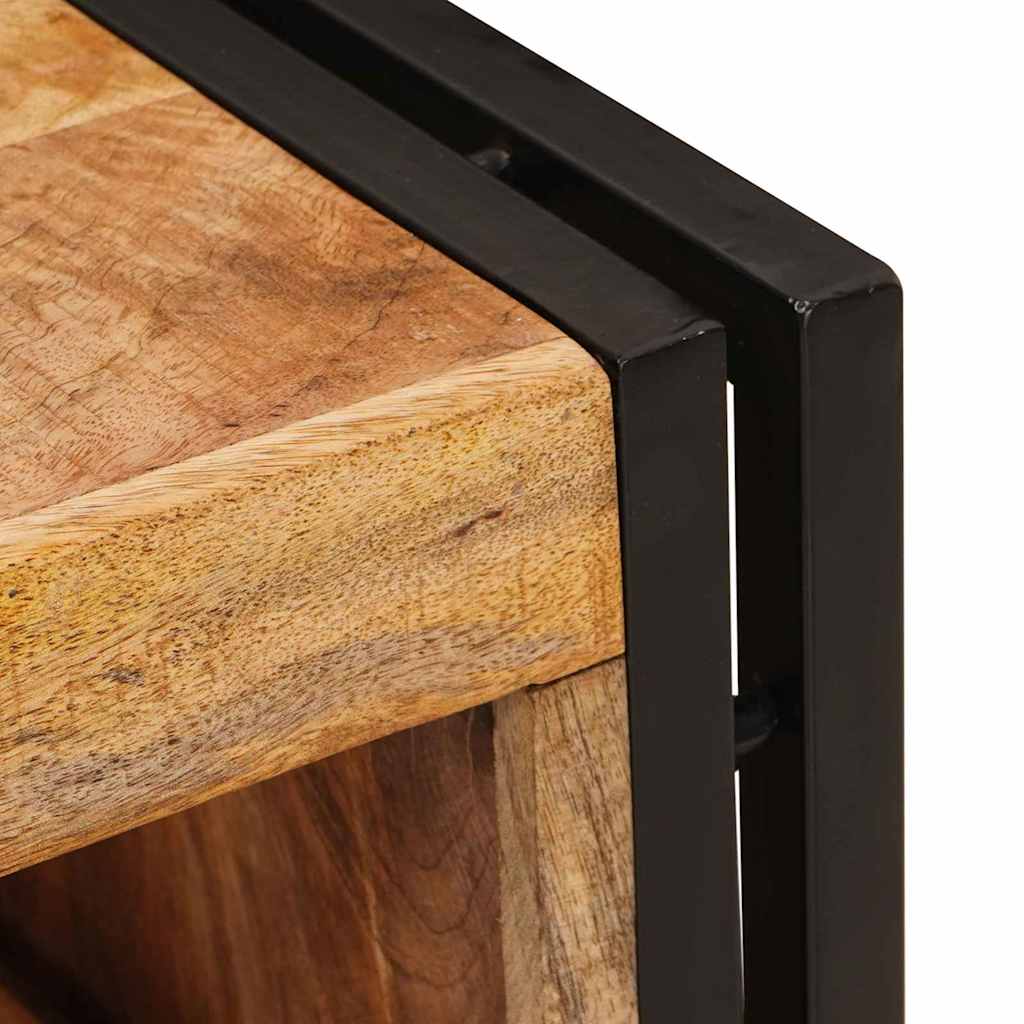 Portabottiglie 100 x 45 x 33 cm Legno di Mango Grezzo Massiccio 4104763