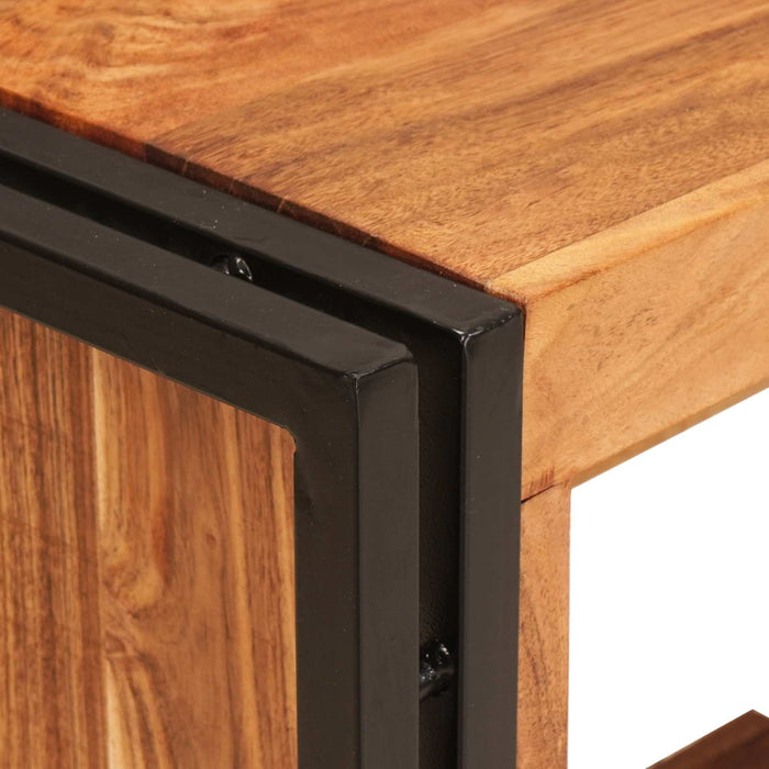 Portabottiglie 100 x 45 x 33 cm Legno di Acacia Massello 4104764