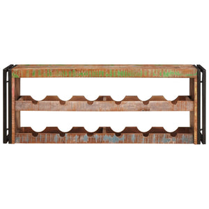 Portabottiglie 100 x 45 x 33 cm Legno massello riciclato 4104765