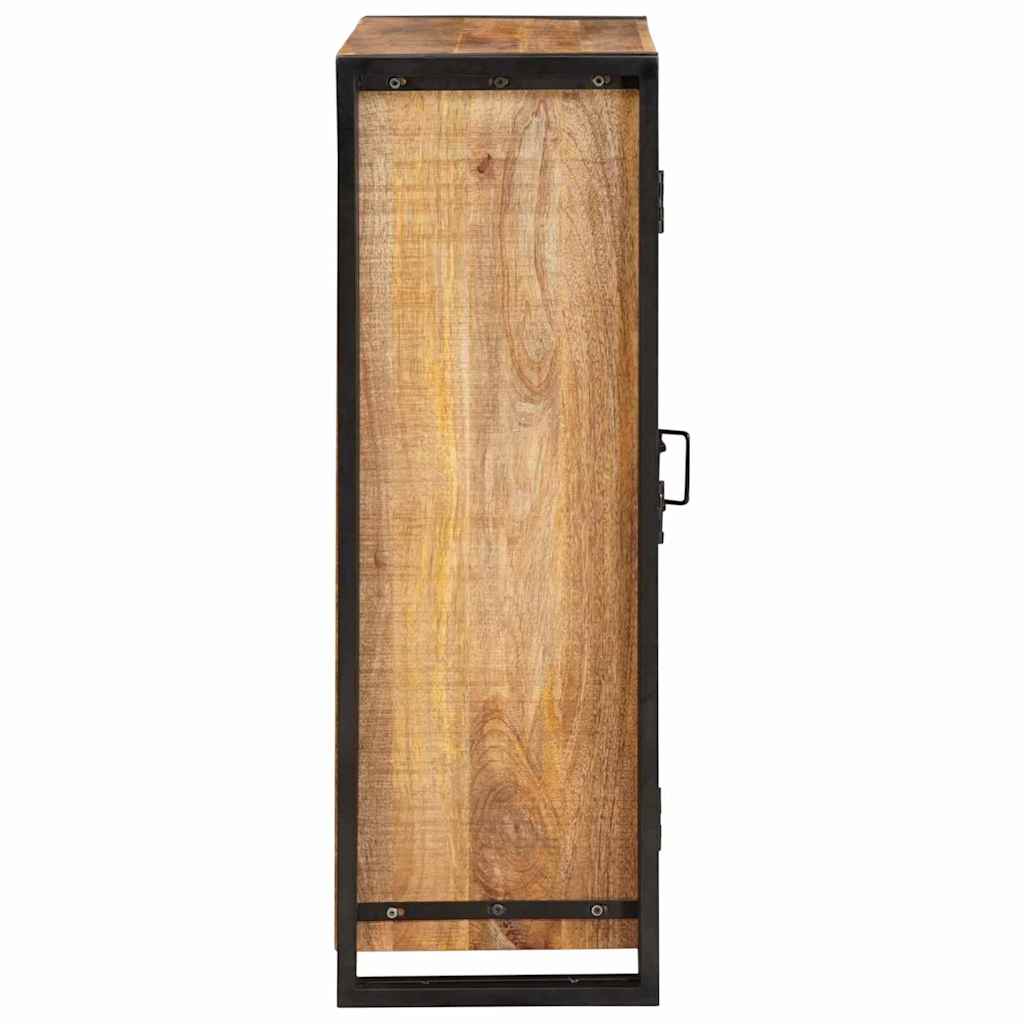 Highboard con Ante Legno di Mango Massello Grezzo e Metallo 4104766