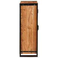 Highboard con Ante Marrone Legno massello di acacia e metallo 4104767
