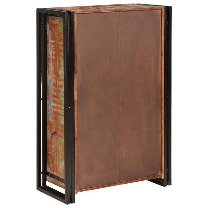 Highboard con Ante Marrone Legno Recuperato Massello e Metallo 4104768