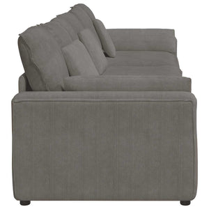 vidaXL Divano Modulare con Cuscini Grigio Chiaro