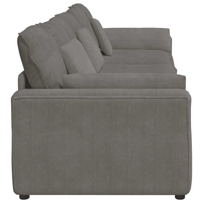 vidaXL Divano Modulare con Cuscini Grigio Chiaro